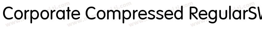 Corporate Compressed RegularSWFTE字体转换